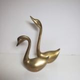 Vintage Brass Duck Set of 2