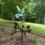 Stained Glass Bird Weather Vane