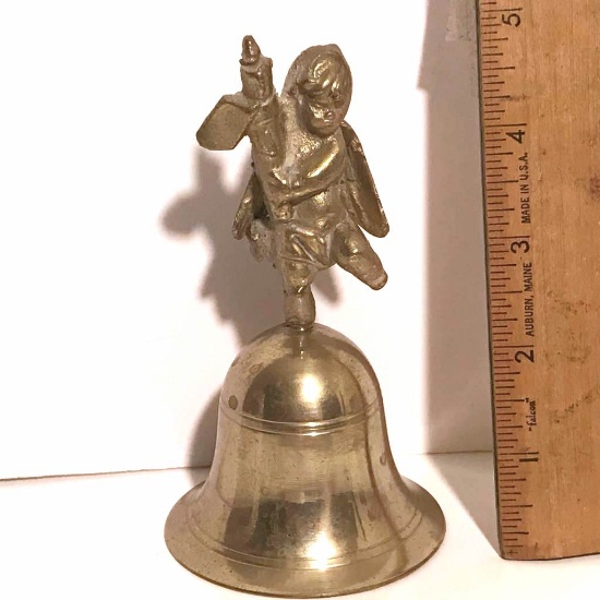 Vintage Brass Angel Bell