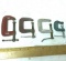 Lot of 4 Small C-Clamps