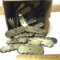Box Full of Brass Back Plates for Cabinet Pulls/Knobs