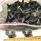 Large Lot of Silver Tone with Black Vintage Drawer Pulls Made in Japan by Allison