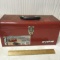 Metal Waterloo 16” Heavy Duty Toolbox Full of Misc Tools
