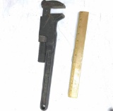 Antique Heavy Duty 18” Adjustable Wrench
