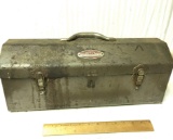 Vintage Park Manufacturing Co. Metal Toolbox Full of Misc Tools