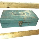 Vintage Metal Benz-O-Matic Tool Box Full of Fittings - Some Brass