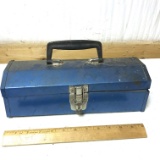 Vintage Metal Toolbox Full of Misc Ratchets & Sockets