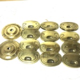 Lot of 12 Vintage Brass Cabinet Pulls