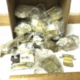Large Lot of Brass Belwith Cabinet Hinges - Most Sealed & New