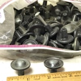Large Lot of Silver Tone with Black Vintage Drawer Pulls Made in Japan by Allison