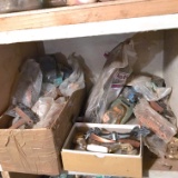 Real Cool Lot of Vintage Drawer & Cabinet Pulls - Mostly Copper, Some Porcelain