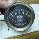 Vintage Rotunda RPM Gauge