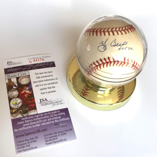 Yogi Berra Signed Rawlings Official MLB Baseball Authenticated by JSA