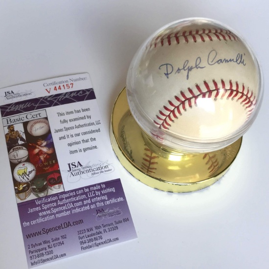 Dolph Camilli Signed Rawlings Official MLB Baseball Authenticated by JSA