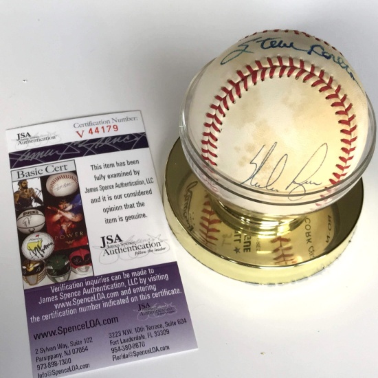 Double Signed Nolan Ryan & Steve Carlton Signed Rawlings Official MLB Baseball Authenticated by JSA