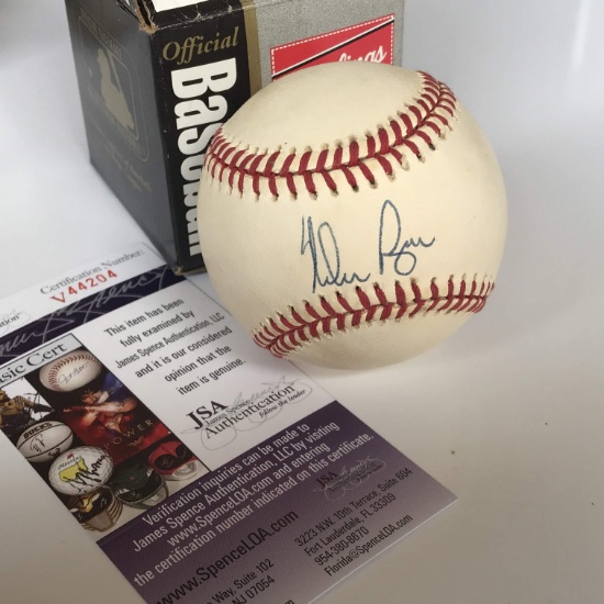 Nolan Ryan Signed Rawlings Official MLB Baseball Authenticated by JSA