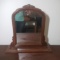 Vintage Wood Shaving Mirror