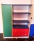 Vintage Wardrobe Cabinet in Primary Colors