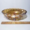 Large Vintage Carnival Glass Fruit Bowl