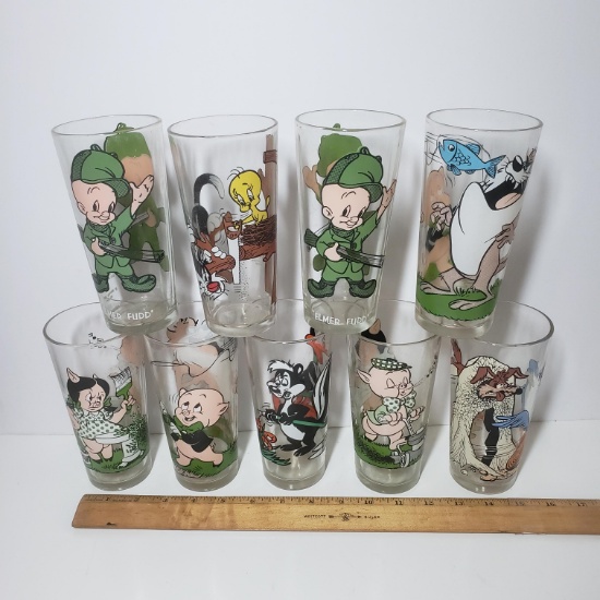 Vintage 1970s Looney Tunes Glass Set : Collect them all!