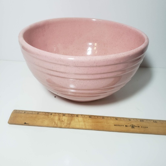 Vintage Large Pink Speckled McCoy Bowl