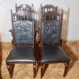 Vintage Wood Dining Room Chairs Set of 4