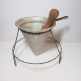 Vintage Cone Food Press Strainer