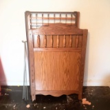 Vintage Oak Baby Crib