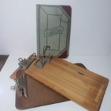 Vintage Clipboards and Ledger