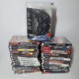 Large Lot of Playstation 2 Games and Controller