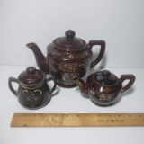 Vintage Japanese Redware Tea Set