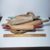 Vintage Wooden Rolling Pins Lot