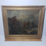 Vintage 1930s Original Oil Painting in Frame