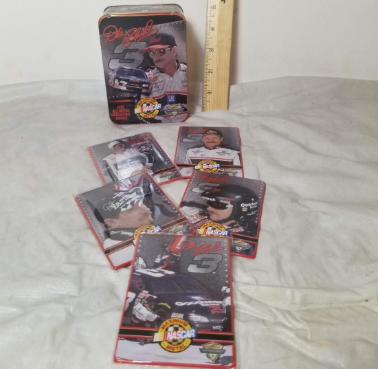 Dale Earnhardt All-Metal Collector Cards with Case - Set of 5