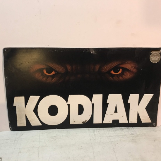 Metal “Kodiak” Advertisement Sign