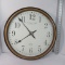 Large Round Battery Wall Clock by Sterling & Noble