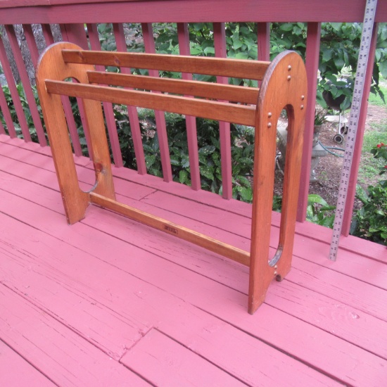 Nice Wooden Quilt Rack