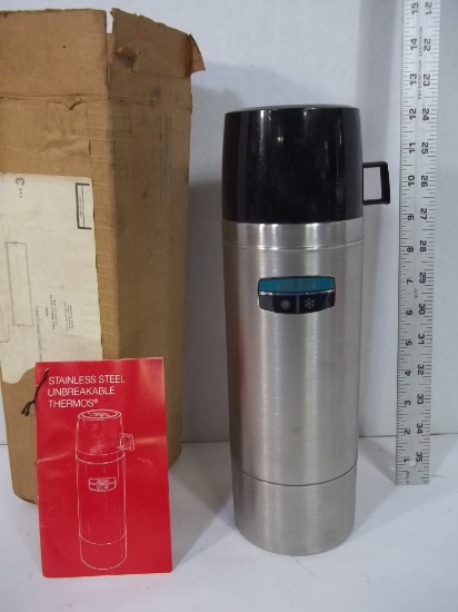 Stainless Steel Thermos Bottle - New in Box