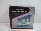 10 Piece T Handle Metric Hex Wrenches - New