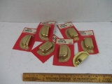 13 Crescent Cabinet & Drawer Brass Pull Handles - New