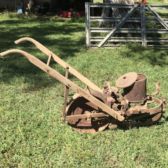 Antique David Bradley Horse Drawn Seeder