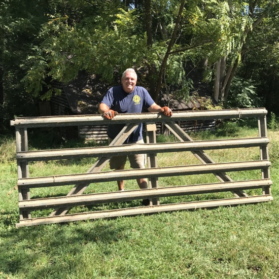 10 ft Galvanized Metal Gate