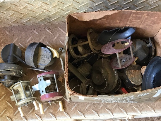 Lot of Old Fishing Reels