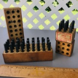 Lot of Vintage Metal Letter & Number Punches