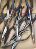 Lot of Needle Nose & Misc Pliers