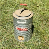 Vintage Igloo 3 Gallon Galvanized Water Cooler