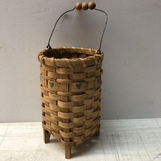 Vintage 1997 Handmade Basket Signed “baskets and stuff 1792”