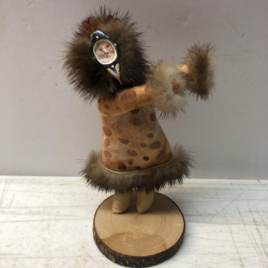 Native Alaskian “Puffin Bird Dancer” figurine Handmade in Alaska