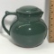 1994 Cupper Coffee Carafe Christian Ridge Pottery Green Lidded Coffee Carafe