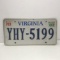 Virginia License Plate